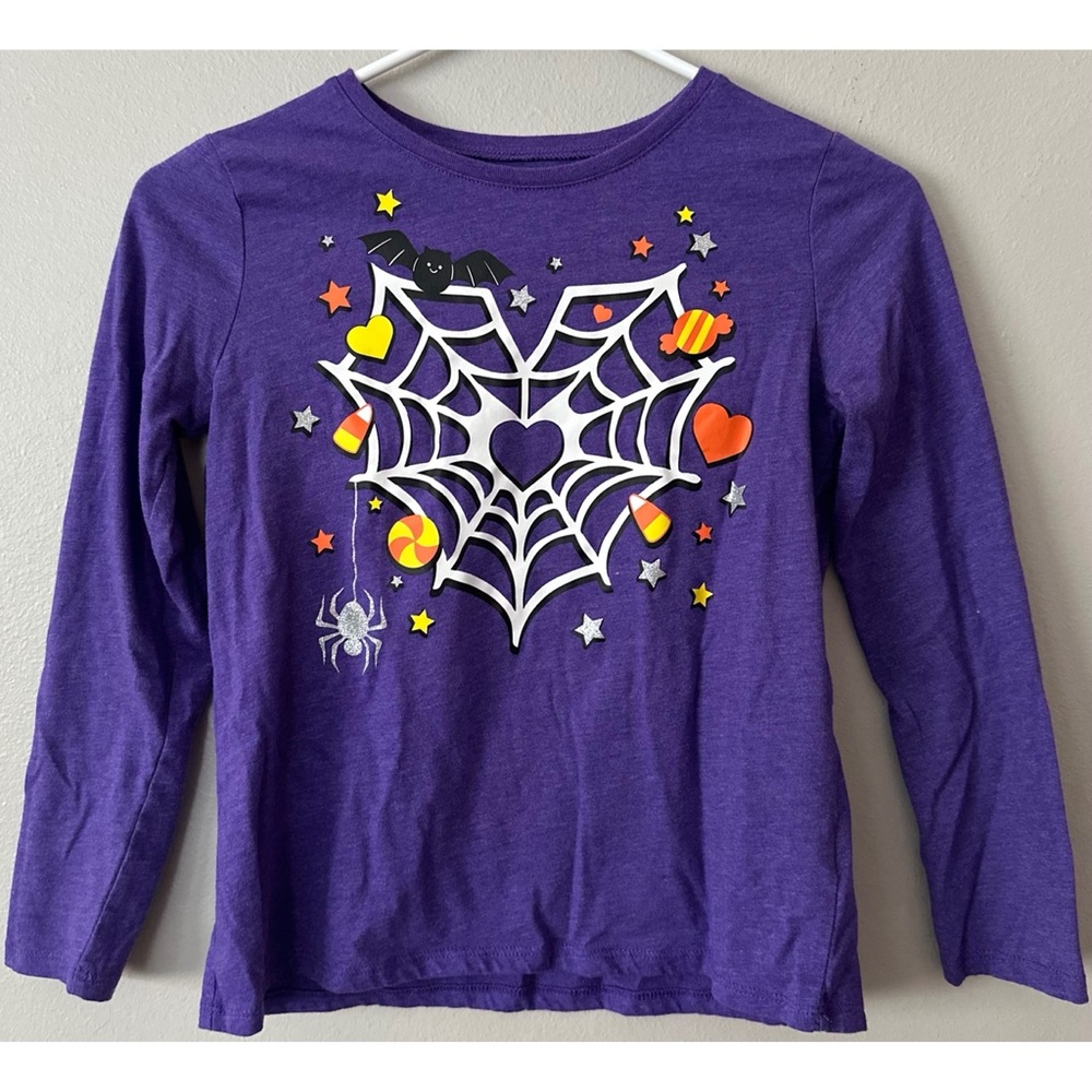 The Children’s Place Girls Halloween Purple Long Sleeve Shirt